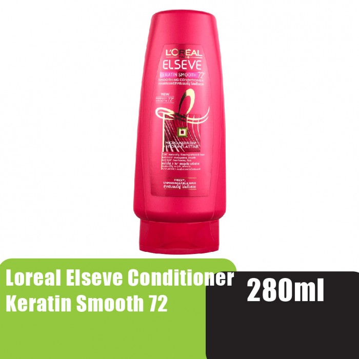 LOREAL ELSEVE CONDITIONER 280ML - KERATIN SMOOTH 72