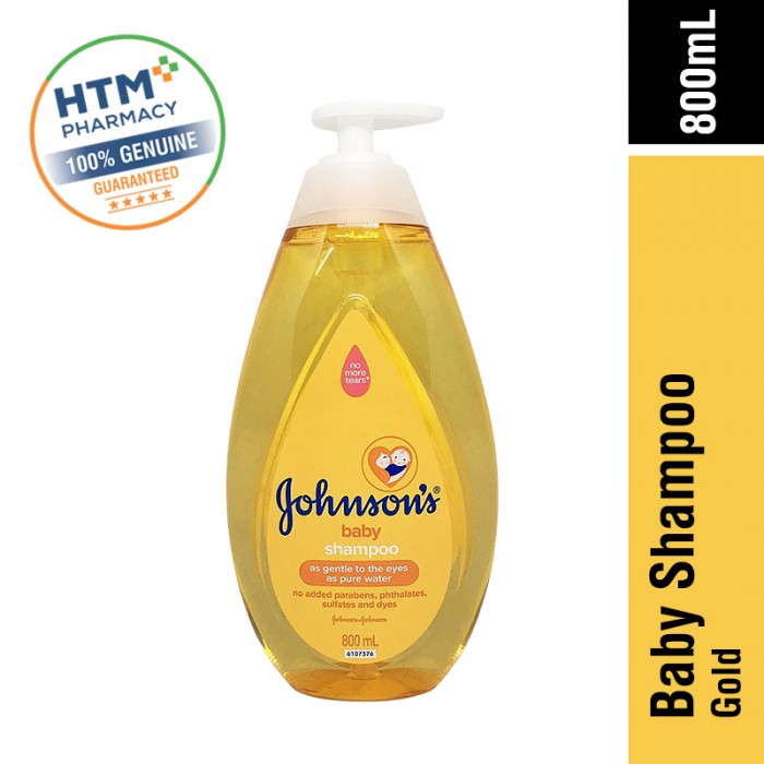 JOHNSONS BABY SHAMPOO 800ML - GOLD