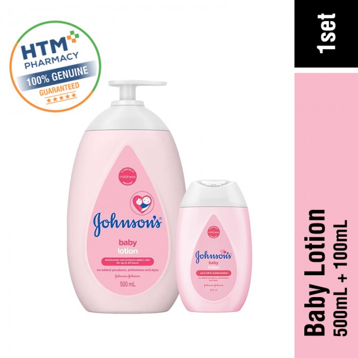 JOHNSONS BABY LOTION 500ML + 100ML