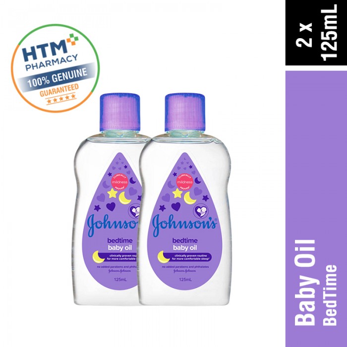 JOHNSONS BABY OIL 125ML X 2 - BEDTIME