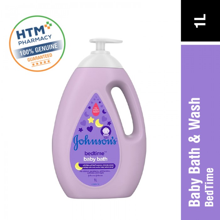 JOHNSONS BABY BATH & WASH 1000ML - BEDTIME