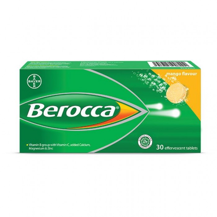 BEROCCA EFFERVESCENT 30'S (MANGO)