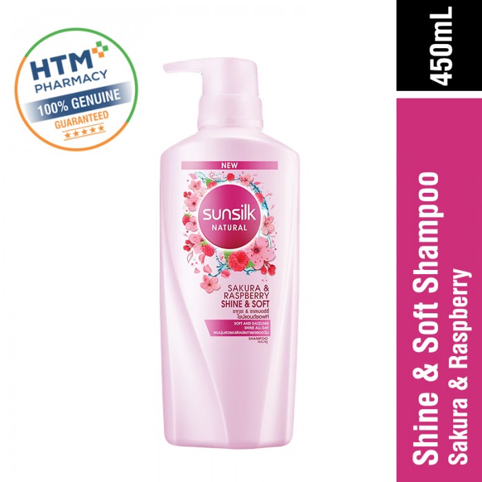 SUNSILK SHAMPOO 450ML -  SAKURA & RASPBERRY