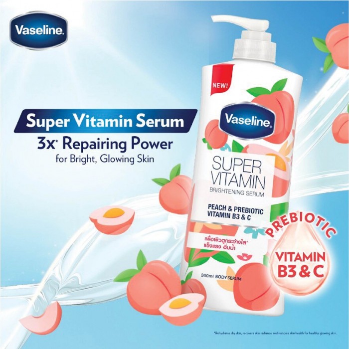 Vaseline Super Vitamin Brightening Serum 360ml - Peach