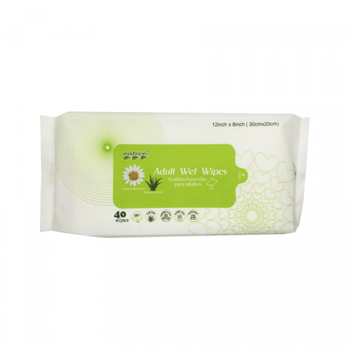 ABSORBA NATEEN ADULT WET WIPES 40'S