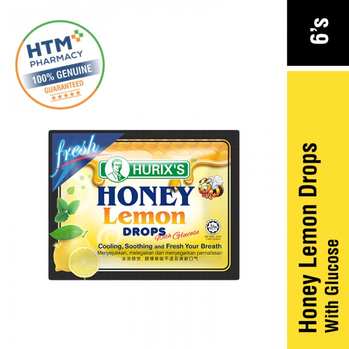 HURIX'S HONEY LEMON DROPS WITH GLUCOSE