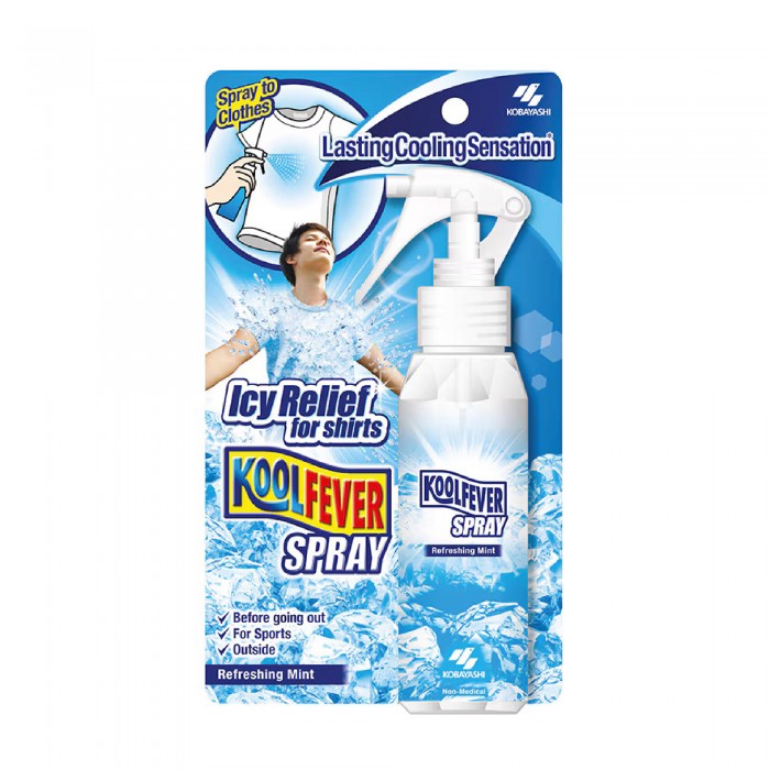 KOOLFEVER Spray Refreshing Mint 100ml for Shirt, Cool Fever for Shirt, Kool Fever with Cooling Effect, Cool Temperature