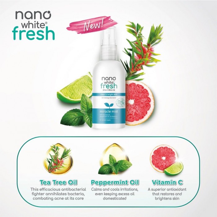 NANOWHITE FRESH MIRACLE MIST 125ML (NEW)