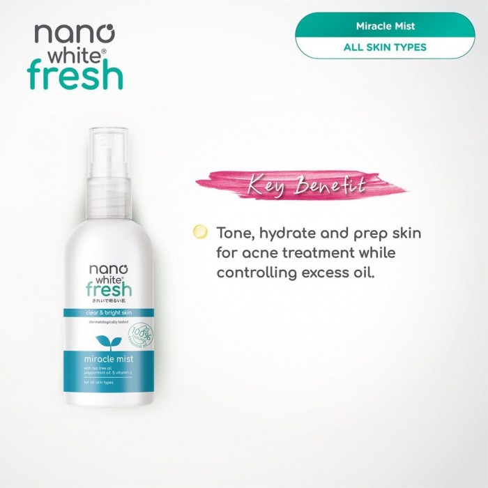 NANOWHITE FRESH MIRACLE MIST 125ML (NEW)