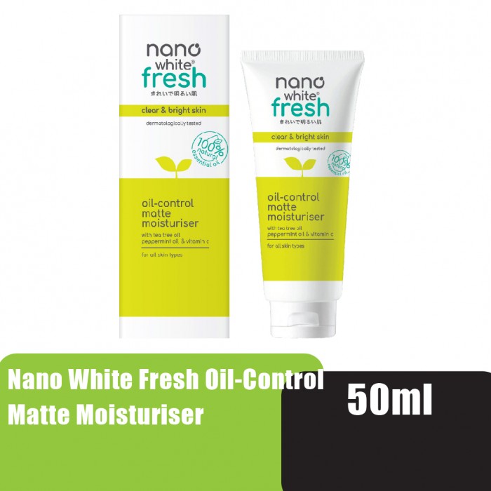 Nanowhite Fresh Oil-Control Matte Moisturizer 50ml Skincare hydrating cream acne spot treatment for oily skin