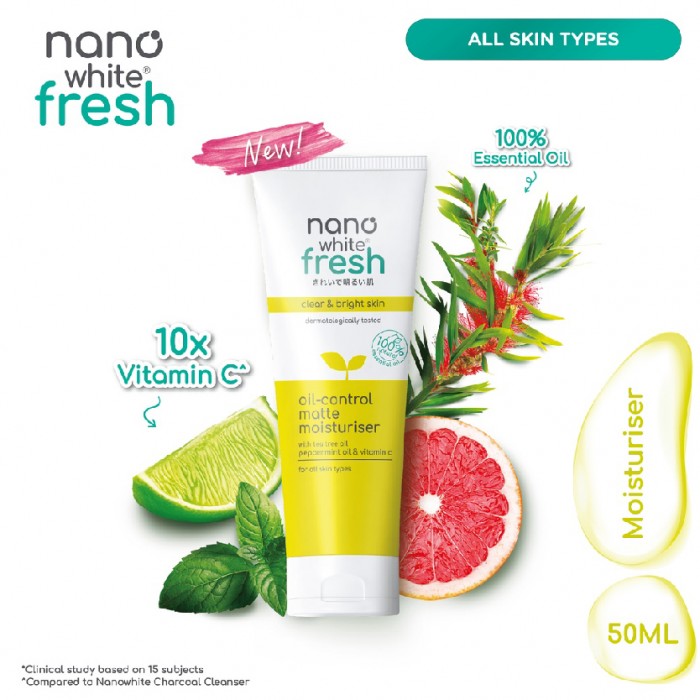 Nanowhite Fresh Oil-Control Matte Moisturizer 50ml Skincare hydrating cream acne spot treatment for oily skin