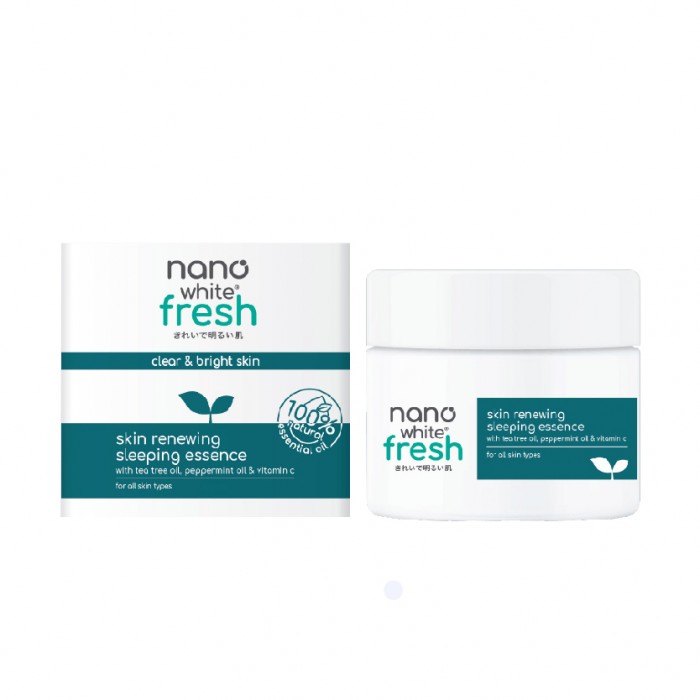 Nanowhite Fresh Skin Renewing Sleeping Essence 40ml hyaluronic acid brightening Skincare 精华液 护肤品