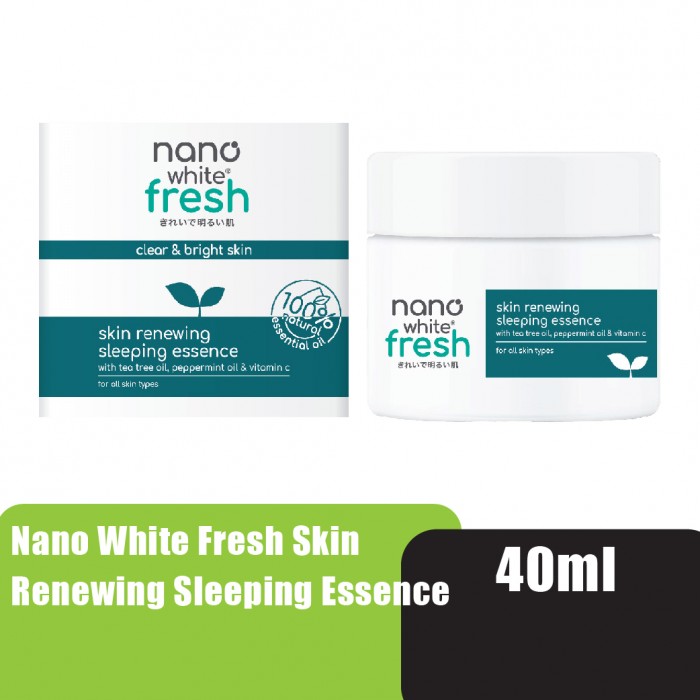 Nanowhite Fresh Skin Renewing Sleeping Essence 40ml hyaluronic acid brightening Skincare 精华液 护肤品