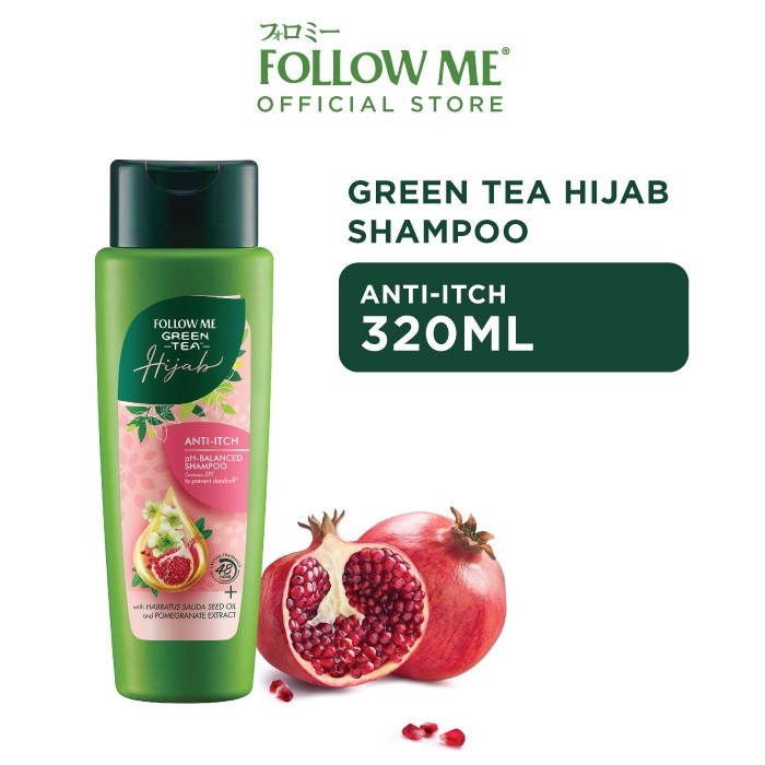 FOLLOW ME GREENTEA HIJAB MICELLAR SHAMPOO 320ML - ANTI-ITCH