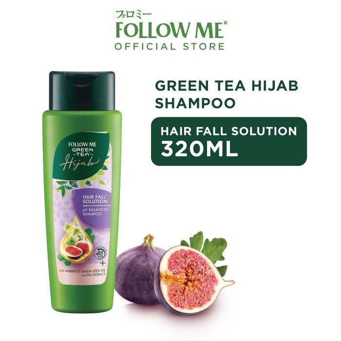 FOLLOW ME GREENTEA HIJAB MICELLAR SHAMPOO 320ML - HAIR FALL SOLUTION