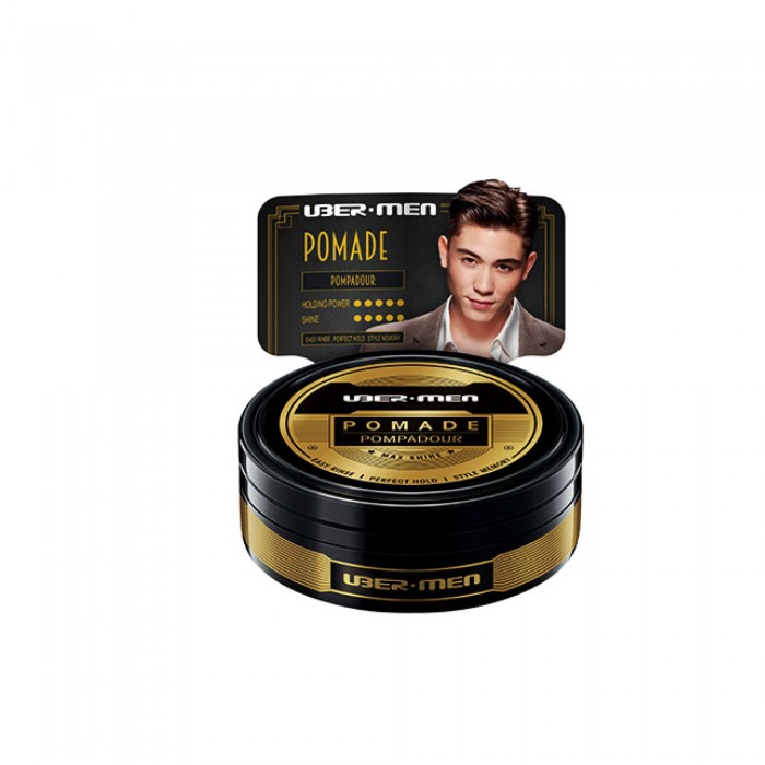 UBERMEN Pomade Original, Pomade Rambut Lelaki, Pomade Rambut Uberman, Minyak Rambut Pomade Strong Hold, 头油 - 70g