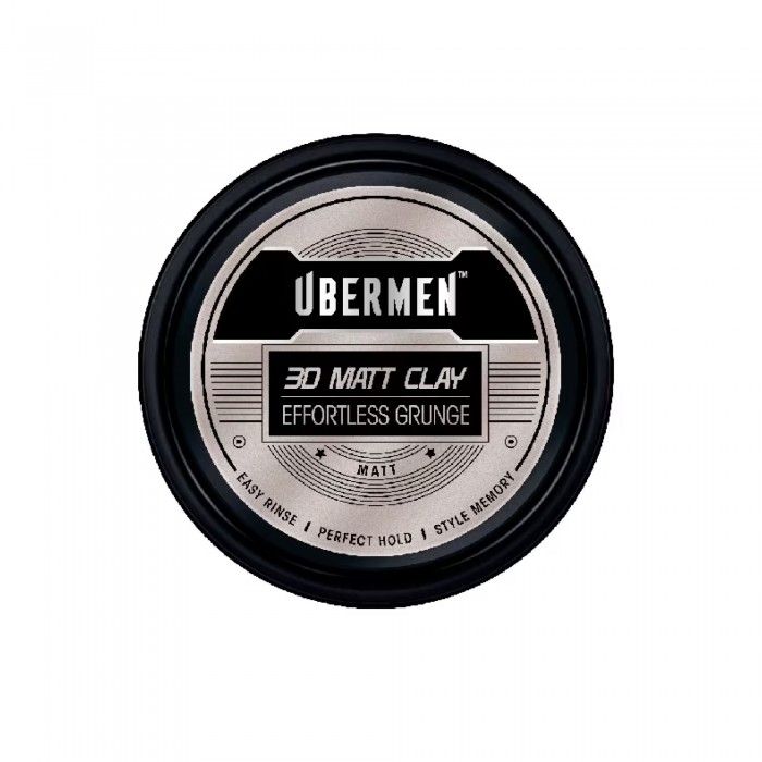 UBERMEN Matte Clay Rambut Lelaki, Hair Clay Men, Clay Pomade, 发泥 - 70g