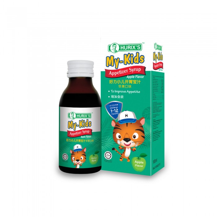 HURIX'S MY-KIDS APPETIZER SYRUP 100ML - APPLE FLAVOR