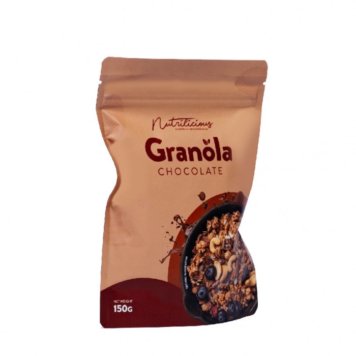 NUTRILICIOUS - Chocolate Granola Cereal Diet 150g (Granola Oat Dark Chocolate / Oatmeal Diet / Granola Dark Chocolate /