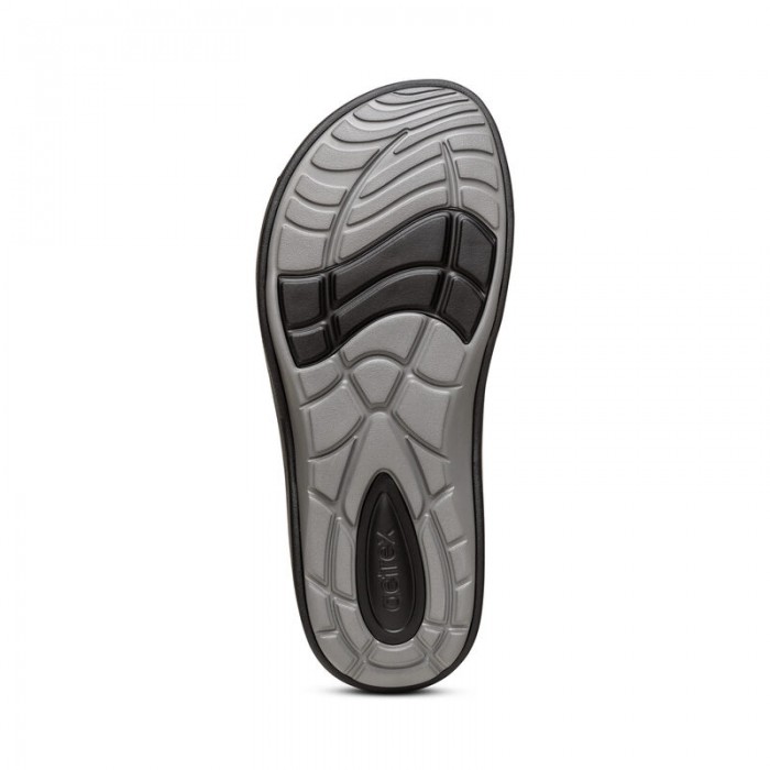 AETREX MENS MILOS SLIDE BLACK - US 8