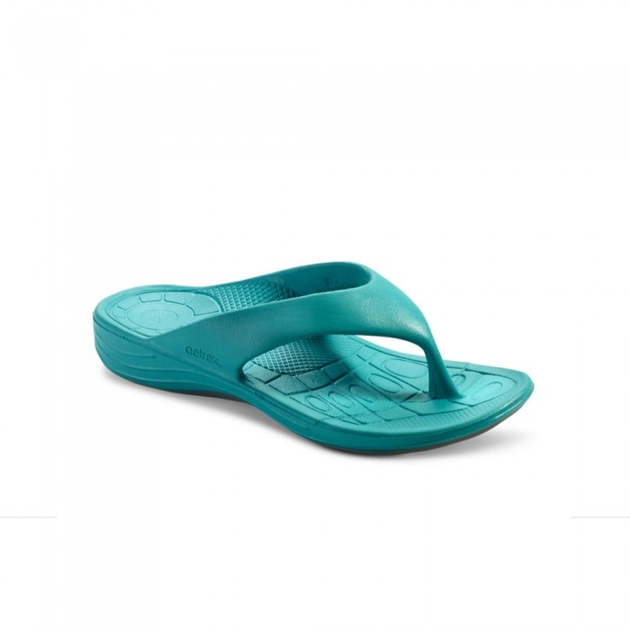 AETREX WOMENS LYNCO FLIP AQUA - US 9