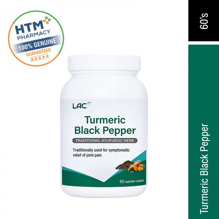 LAC TURMERIC BLACK PEPPER CAPLET 60S