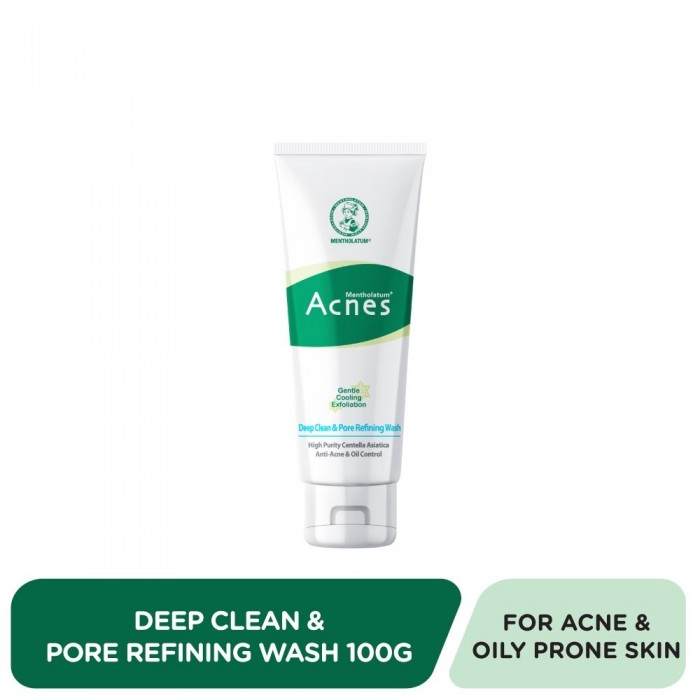 MENTHOLATUM ACNES DEEP CLEAN & PORE REFINING WASH 100G