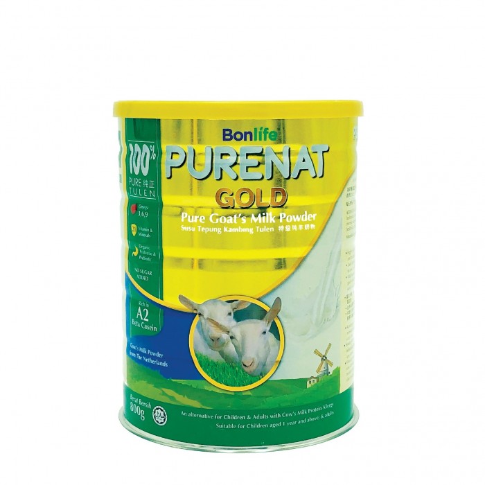 BONLIFE GREENFOOD PURENAT GOLD PURE GOAT MILK POWDER 800G