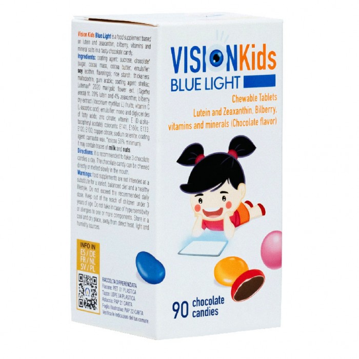 VISIONKIDS Blue Light Chewable Tablet for Kids Tablet 90's - Eye Supplement for Kids Supplement / 补眼睛 保健品 護眼 保健品 ( Eye C