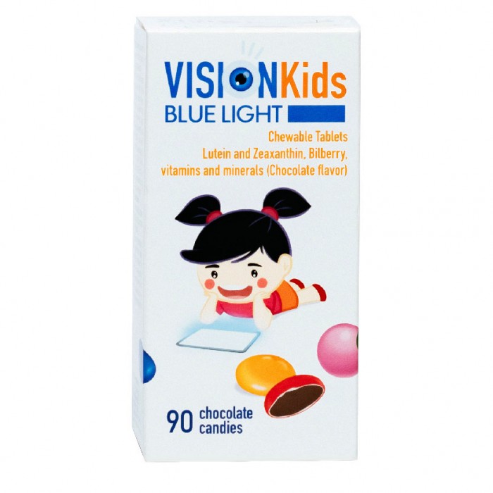 VISIONKIDS Blue Light Chewable Tablet for Kids Tablet 90's - Eye Supplement for Kids Supplement / 补眼睛 保健品 護眼 保健品 ( Eye C