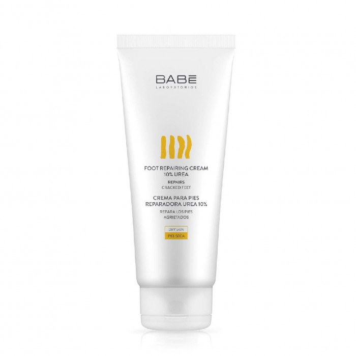 BABE LABORATORIOS Foot Repairing Cream 10% Urea 100ml - Cracked Heel Cream, Diabetic Foot Cream (for All Skin Types)