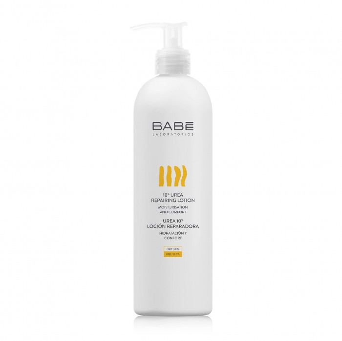 BABE LABORATORIOS 10% Urea Repairing Lotion 500ml with Shea Butter and Soy - Skin Repair Lotion and Moisturizer