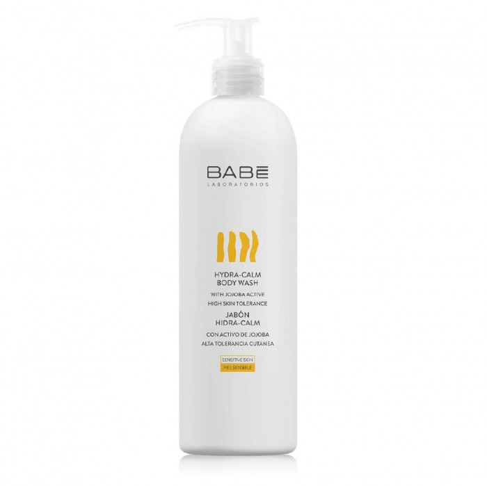 BABE LABORATORIOS Hydra-Calm Body Wash 500ml with Jojoba Oil for Moisturizing & Soothing Sensitive Skin Body Wash