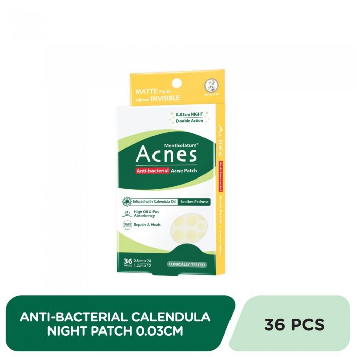 MENTHOLATUM ACNES ACNE PATCH NIGHT 36'S (0.03CM)