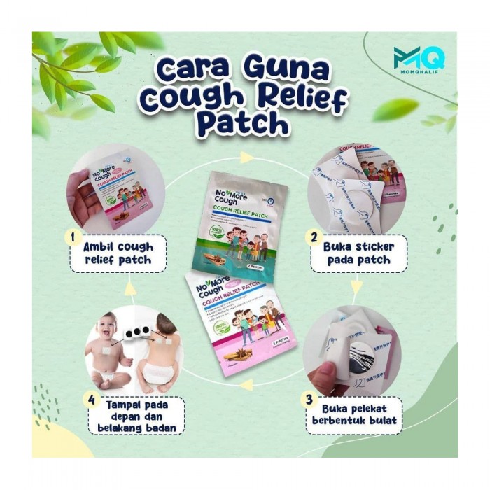 NO MORE COUGH Relief Patch 6s for Kids, Adult, Cough Patch, Cough Relief Patch, Ubat Batuk