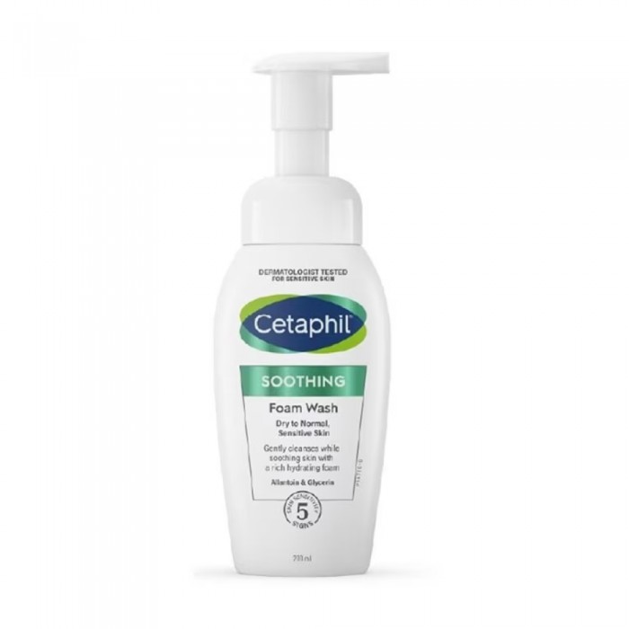 CETAPHIL Soothing Foam Face Wash 200ml for Cetaphil Face Wash, Pencuci Muka