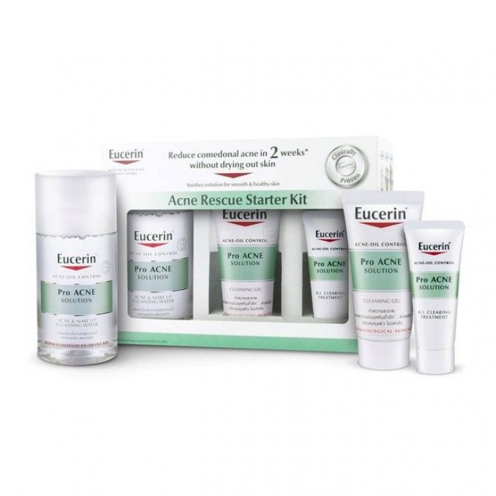 EUCERIN PROACNE STARTER KIT V3 (WATER 125ML + GEL 75ML + A.I. CLEARING 5ML) (88785)