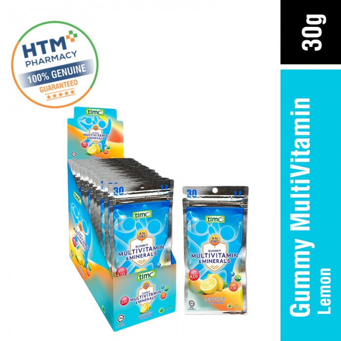 TIMO GUMMY MULTIVITAMIN & MINERALS 30G (LEMON)