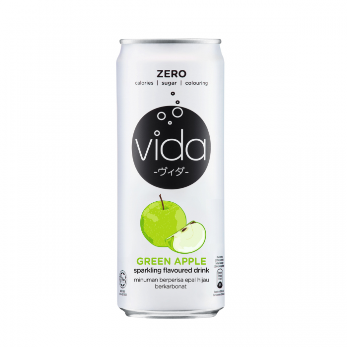 VIDA SPARKLING JUICE 325ML - GREEN APPLE