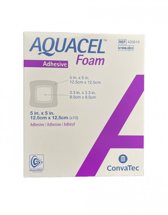 CONVATEC AQUACEL FOAM 12.5CM X 12.5CM (420619) 10'S ###