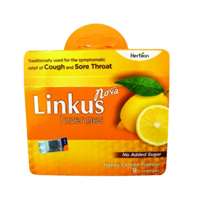 LINKUS Nova Lozenges 9'S - Honey Lemon Flavour