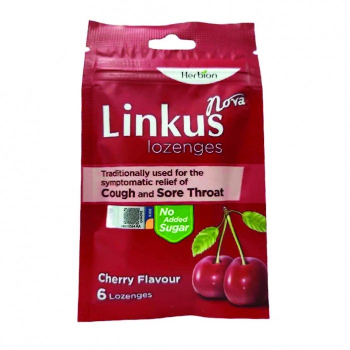 LINKUS Nova Lozenges Pouch 6's - Cherry Flavour