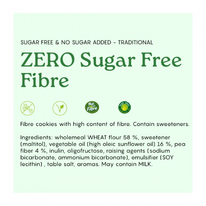 GULLON SUGAR FREE FIBRE COOKIES 170G