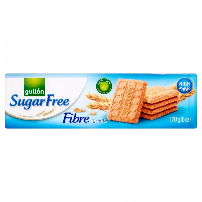 GULLON SUGAR FREE FIBRE COOKIES 170G