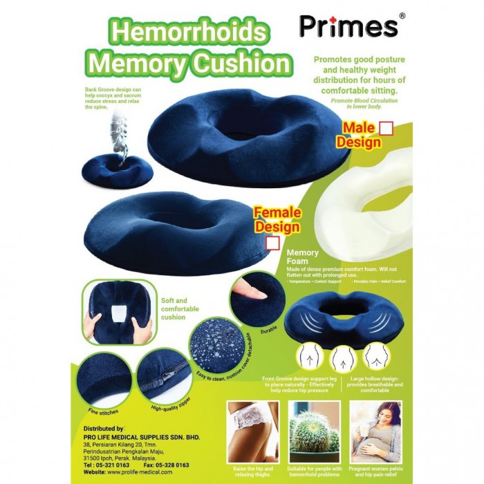 PROLIFE HEMORRHOID MEMORY CUSHION (FEMALE) (HCR-HMC-F)