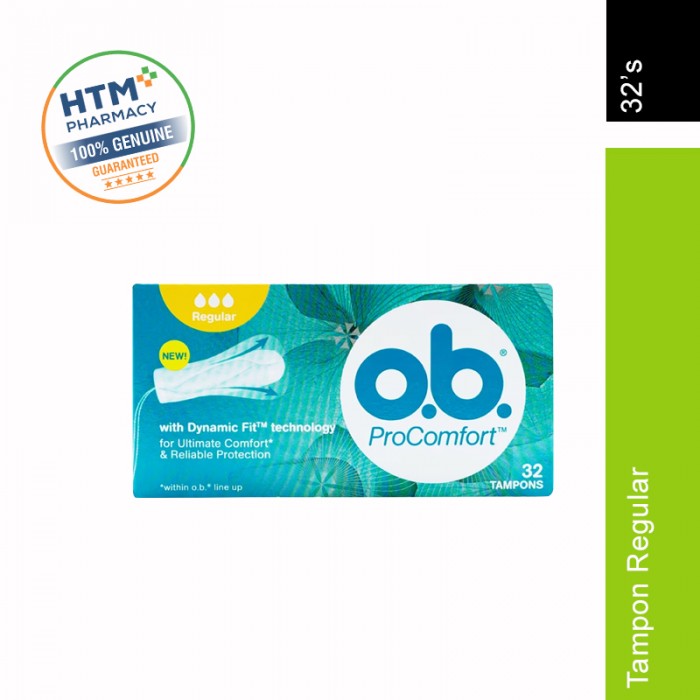 O.B. PRO COMFORT TAMPONS REGULAR 32'S