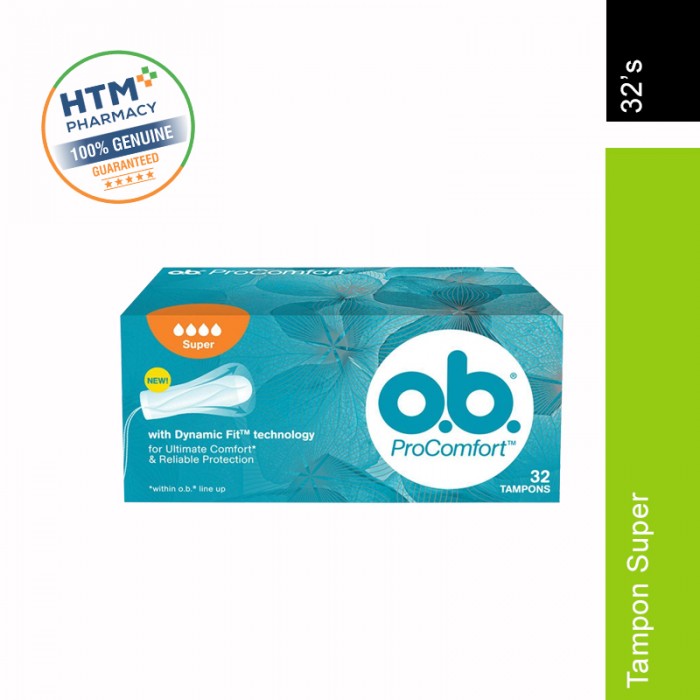 O.B. PRO COMFORT TAMPONS SUPER 32'S