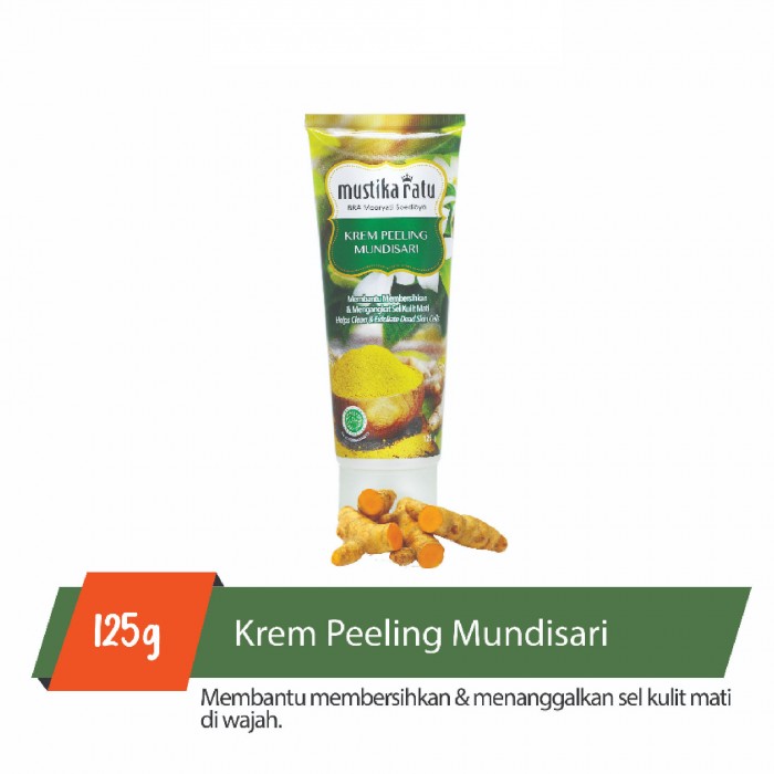 Mustika Ratu Skincare Krem Peeling Gel Mundisari ( Mustika Ratu Scrub Exfoliate Face Scrub Exfoliating Gel 125ml)