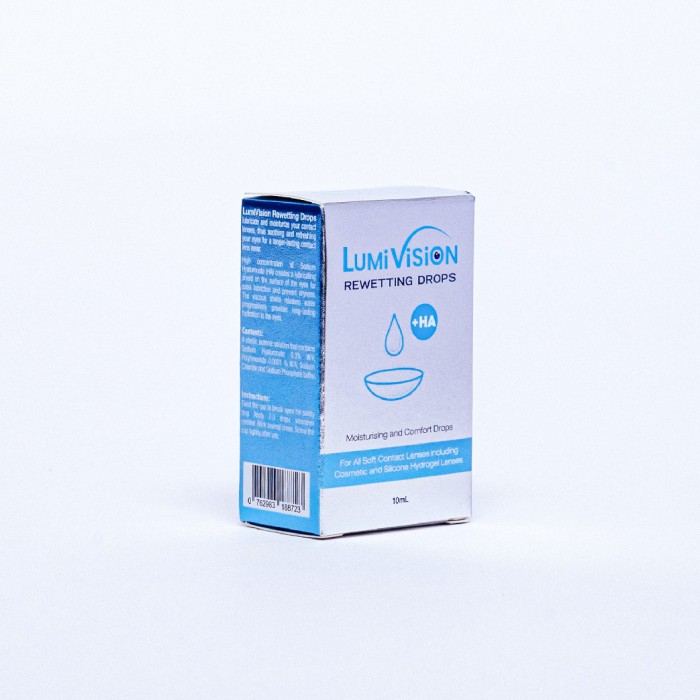 LUMIVISION Rewetting Drops 10ml Eye Drops for Dry Eye & Contact Lens,  眼药水,  Eye Care