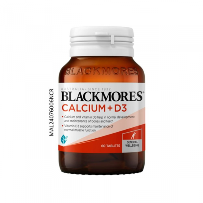 BLACKMORES Calcium + D3 60's for Bone Supplement, Vitamin D3 Supplement, Supplemen Tulang